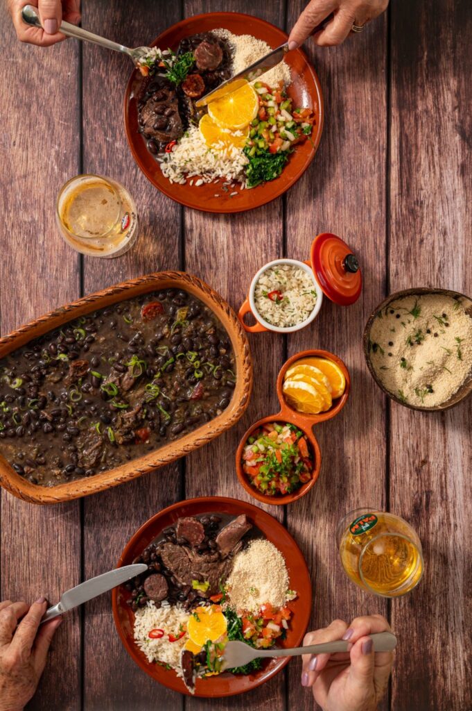 Shared meal Feijoada