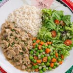 Beef Stroganoff with mushrooms