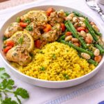 Lemon Chicken stew, Rice & Beans