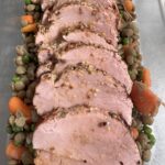 Roasted pork loin & lentils